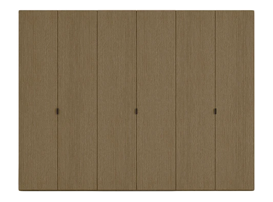 Armadi battenti AB06, finitura naturale del legno