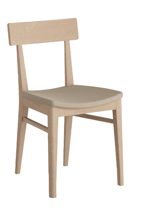 Sedia Crio con seduta imbottita – comfort essenziale