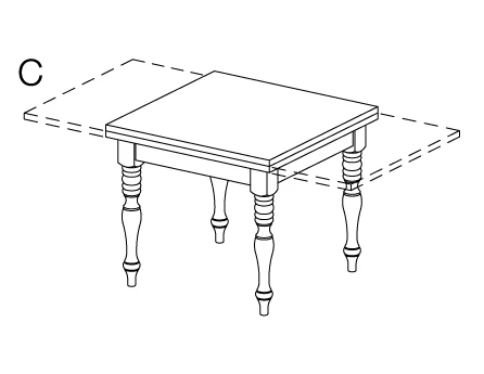 Tavolo quadrato allungabile modello TABIA, legno chiaro