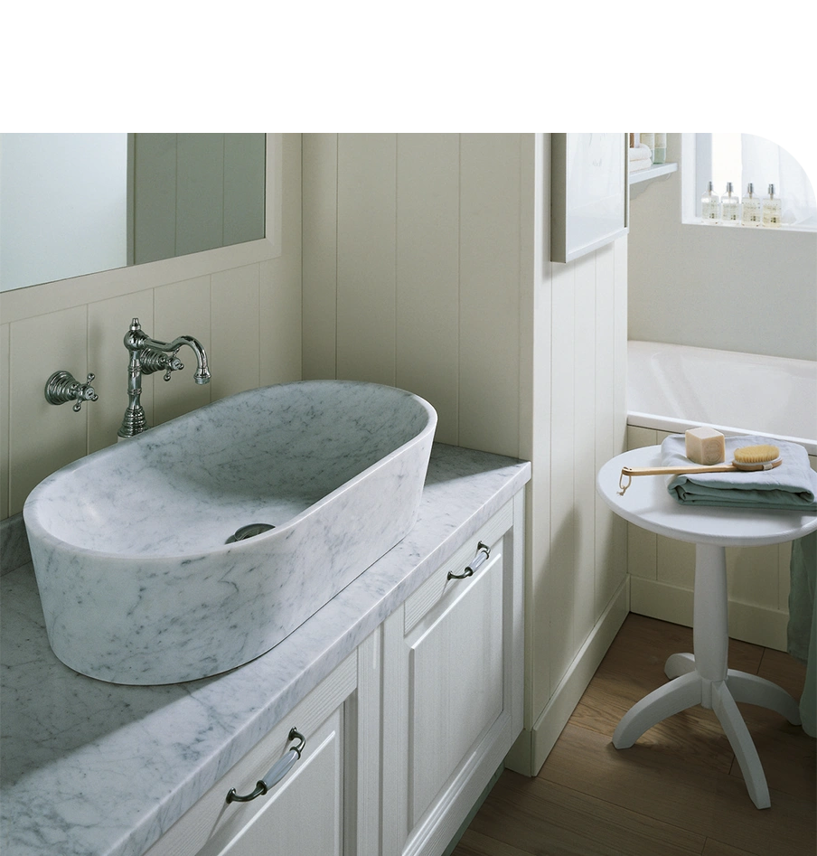 Mobile bagno con lavandino esterno