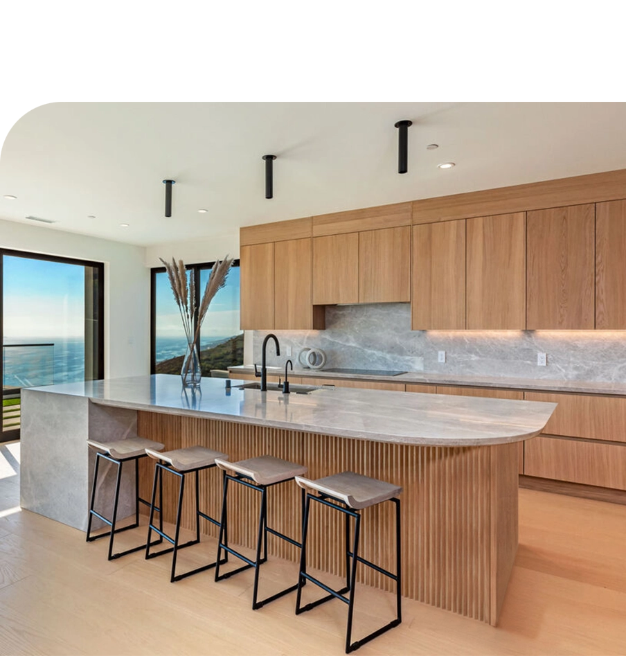 Dettaglio cucina villa Malibù