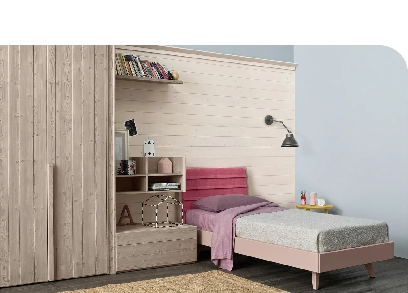 Letto singolo ragazza