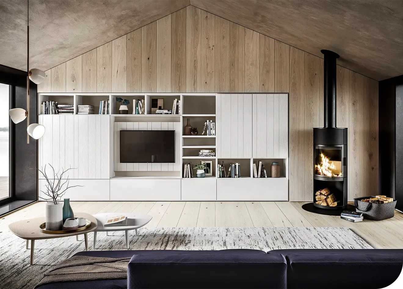 Parete-living-su-misura
