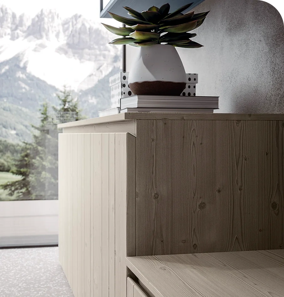 Mobile living in legno