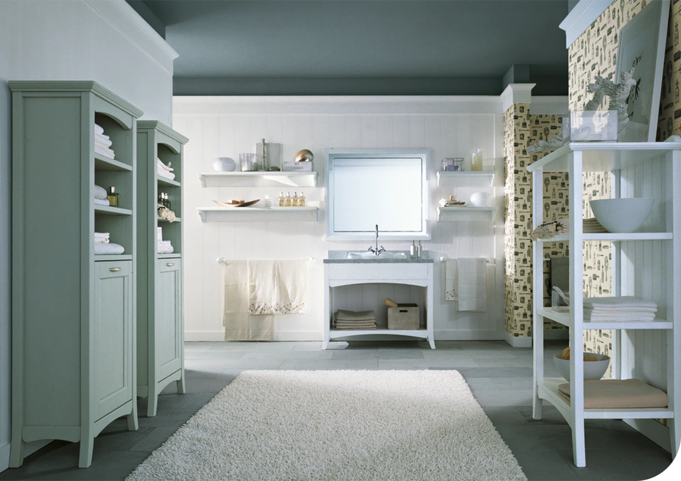 Mobile bagno con specchiera