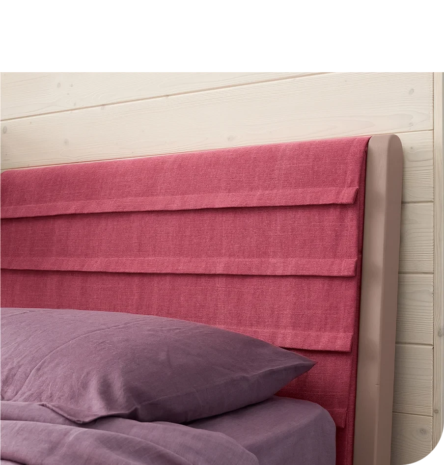 Testiera letto rivistita